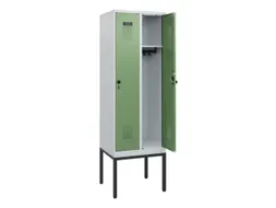 schoollocker,HxBxD 1950x600x500mm,2vak,vak B 300mm,draaigrendel