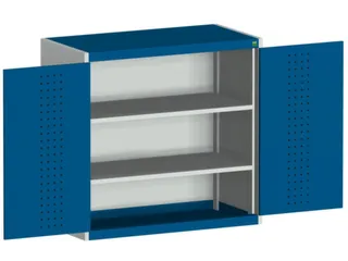 kast met perforaties HxBxD 1000x1050x650mm 2xStalen bodem Ral5010 - 1