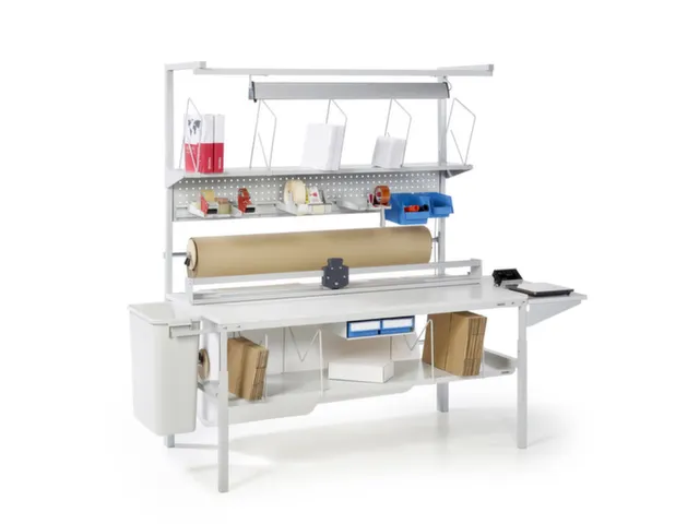 plaque perforée p. table d'emballage Hxl 255x1719mm a. renfort int.