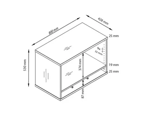 containeropzet,HxBxD 530x428x800mm,m. 3kunstst. inzetelementen DIN A4