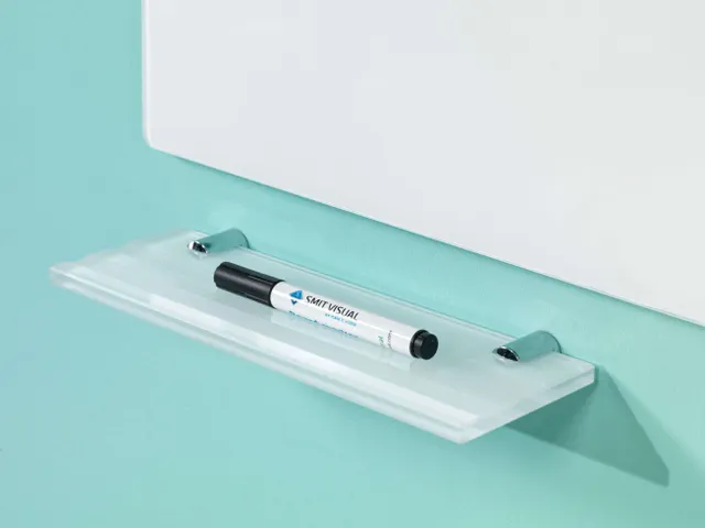 Glasbord Premium 120x150cm Wit Magneethoudend Verborgen Ophang