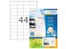 HERMA 10726 Etiketten gerecycled papier A4 48,3x25,4mm Wit 3520 stuks
