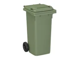 container,120l,HxBxD 933x500x550mm,deksel groen,romp HDPE groen