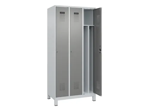 locker voor scheiding van kleding,HxBxD 1950x900x500mm,3vak