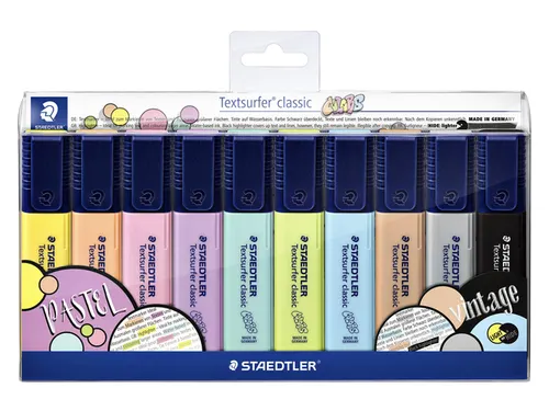 Markeerstift Staedtler 364 Textsurfer vintage en pastel assorti 10st