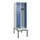 locker met bank,HxBxD 2120x600x815mm,2vak,vak B 300mm,draaigrendel