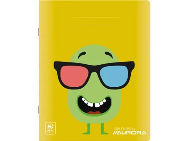 Splendid schrift, 48 bladzijden, ft 165x210mm, gelijnd 8 mm assorti