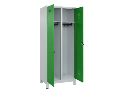 locker voor scheiding van kleding,HxBxD 1950x800x500mm,2vak