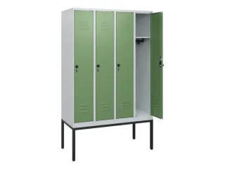 locker,HxBxD 1950x1200x500mm,4vak,vak B 300mm,draaigrendel - 2