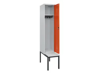 locker met bank,HxBxD 2120x400x815mm,1vak,vak B 400mm,cilinderslot - 1