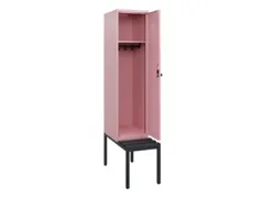 locker met bank,HxBxD 1950x400x815mm,1vak,vak B 400mm,draaigrendel