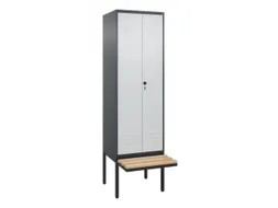 locker voor scheiding van kleding,HxBxD 2120x600x815mm,2vak
