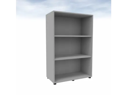 kantoorstelling HxBxD 1310x860x450mm 3 OH 2xhouten vloer aluminium