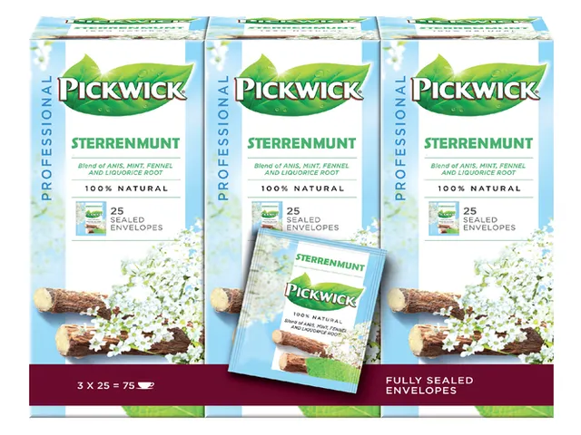 Thee Pickwick Sterrenmunt 25 Zakjes Van 2Gr
