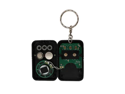 Sleutelhanger tijd Senseworks Nederlandssprekende reiswekker 6x4x1.5cm