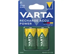 Batterij oplaadbaar Varta C 3000mAh blister a 2 stuks