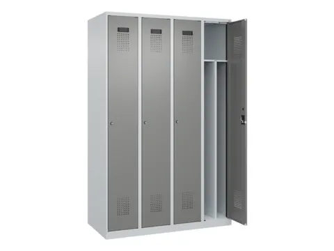 locker voor scheiding van kleding,HxBxD 1850x1200x500mm,4vak