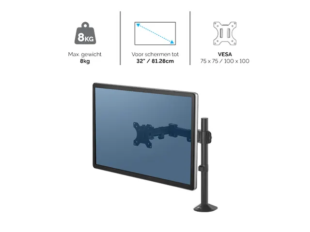 Monitorarm Fellowes Reflex Series single arm