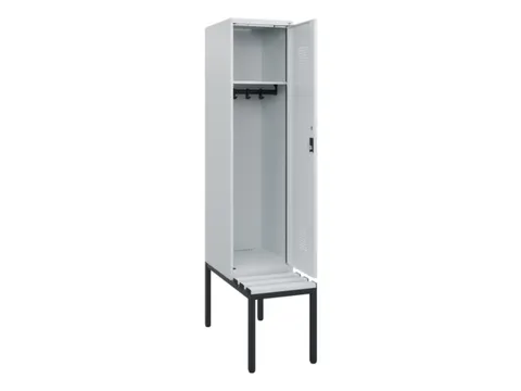 locker met bank,HxBxD 1950x400x815mm,1vak,vak B 400mm,cilinderslot
