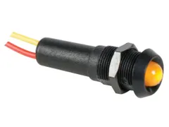 Led Lamp 24V Geel - Zwarte Behuizing