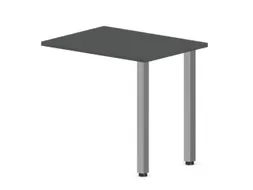 aanbouwtafel,i.h.v.,HxBxD 720-840x800x600mm,MS-donkergrijs