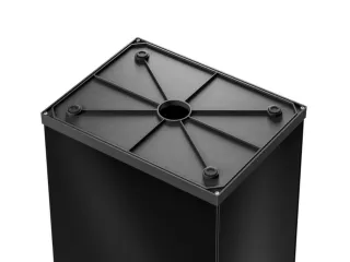 afvalbak,52l,HxBxD 763x339x260mm,romp staal zwart - 9
