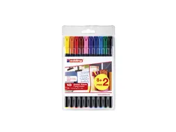 Fineliner edding 1200 fijn assorti set à 8+2 gratis