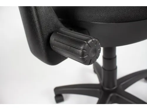 Bureaustoel EN1335 Linea Tiger 01 zwart/zwart met armleuning
