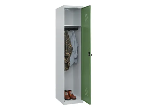 locker,HxBxD 1850x400x500mm,1vak,vak B 400mm,draaigrendel