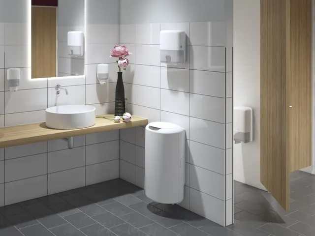 Tork 557500 T6 Toiletpapier Dispenser Twin Mid-size Elevation Wit