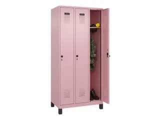locker,HxBxD 1950x900x500mm,3vak,vak B 300mm,draaigrendel,voeten - 1