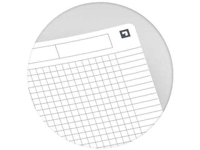 Cahier à spirales Office Essentials 180 pages carreaux 5mm assorti
