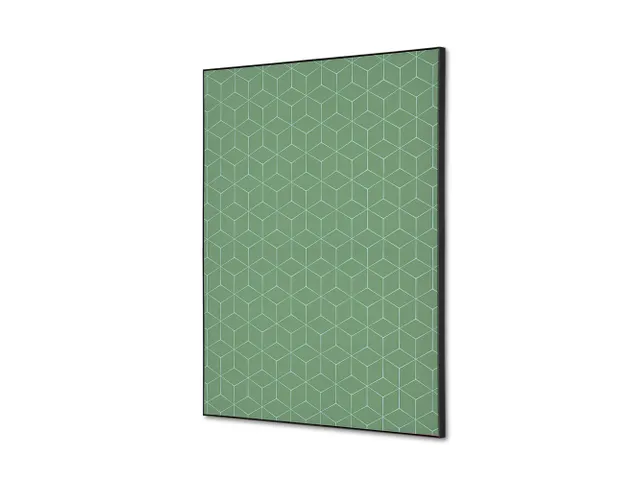 Wanddecoratie Textiel Set A2 Hexagon Groen