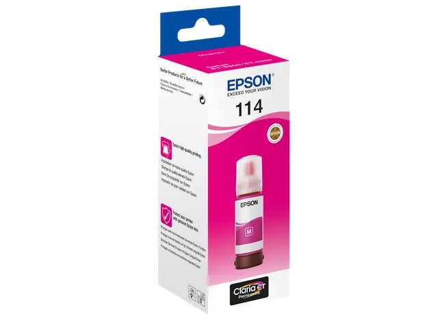 114 EcoTank Magenta ink bottle