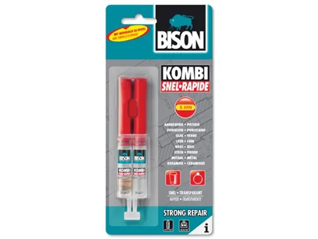 Kombi Snel 2-Componenten Epoxylijm Blister 2 Stuks