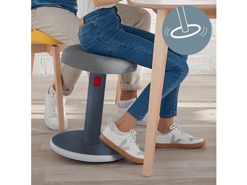 Actieve zit-sta kruk Leitz Ergo Cosy grijs