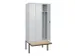 locker voor scheiding van kleding,HxBxD 2120x900x815mm,3vak