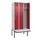locker met bank,voor scheiding van kleding,HxBxD 2120x900x815mm,3vak