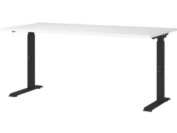 In hoogte verstelbaar bureau,HxBxD 680-910x1600x800mm,blad wit