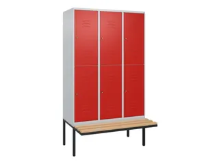 Dubbeldekse dekenkist,HxBxD 2120x1200x815mm,3x2vak.,vak B 400mm - 1