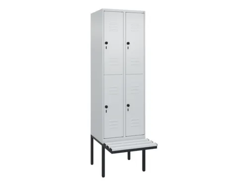 Dubbeldekse dekenkist,HxBxD 2120x600x815mm,2x2vak.,vak B 300mm