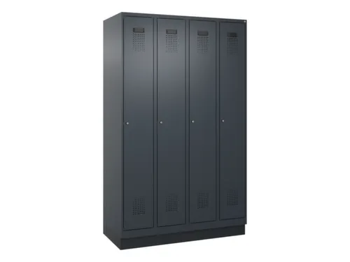 locker voor scheiding van kleding,HxBxD 1950x1200x500mm,4vak