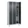 locker,HxBxD 1950x900x500mm,3vak,vak B 300mm,draaigrendel,voeten