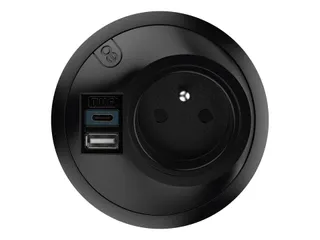 Desktop stekkerdoos Power PixelTUF 1x Penaarde +USB A/C 25W Zwart - 2
