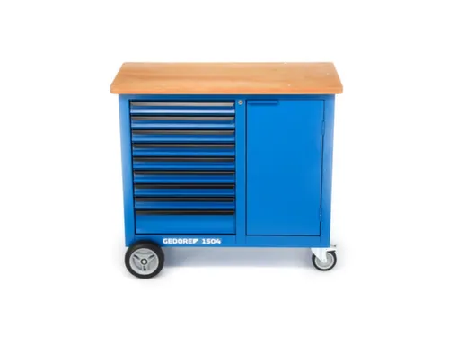 GEDORE 1504 0810 Mobiele werkbank met 9laden