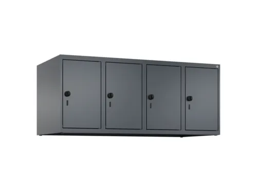 opzetkast,v. locker,4vak.,vak B 300mm,HxBxD 500x1200x500mm,vleugeldeur