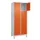 lockerkast,HxBxD 1950x800x500mm,2x4vakken,vak B 400mm,cil.-slot,voeten