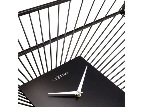 Wandklok Nextime 70x45x15 cm zwart metaal Vasco