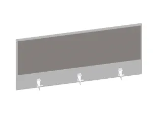 baliepaneel bureau aanbouw achter MP-lichtgrijs BN8078-grijs 1200mm - 1