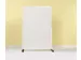 Dubbelzijdig mobiel whiteboard 120x180cm wit gelakt staal